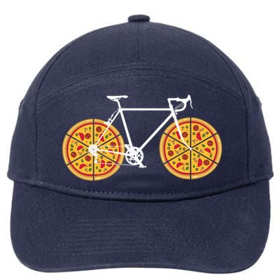 Pizza Bicycle  7-Panel Snapback Hat