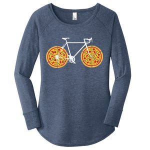 Pizza Bicycle  Women's Perfect Tri Tunic Long Sleeve Shirt