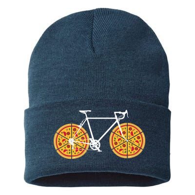 Pizza Bicycle  Sustainable Knit Beanie