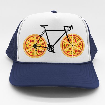 Pizza Bicycle  Trucker Hat