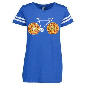 Pizza Bicycle  Enza Ladies Jersey Football T-Shirt