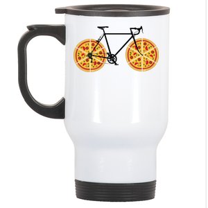 Pizza Bicycle  Stainless Steel Travel Mug