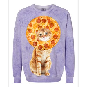 Pizza Cat Colorblast Crewneck Sweatshirt