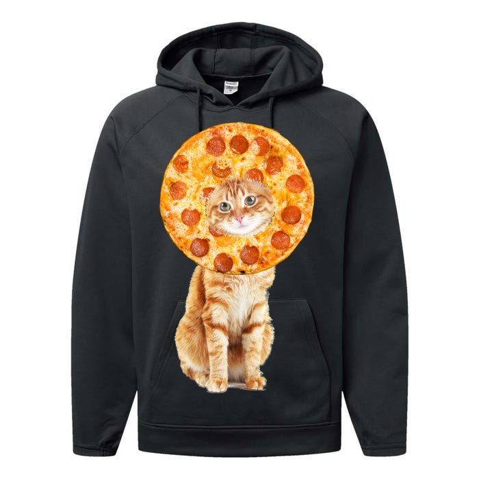 Pizza Cat Performance Fleece Hoodie