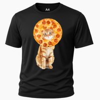Pizza Cat Cooling Performance Crew T-Shirt