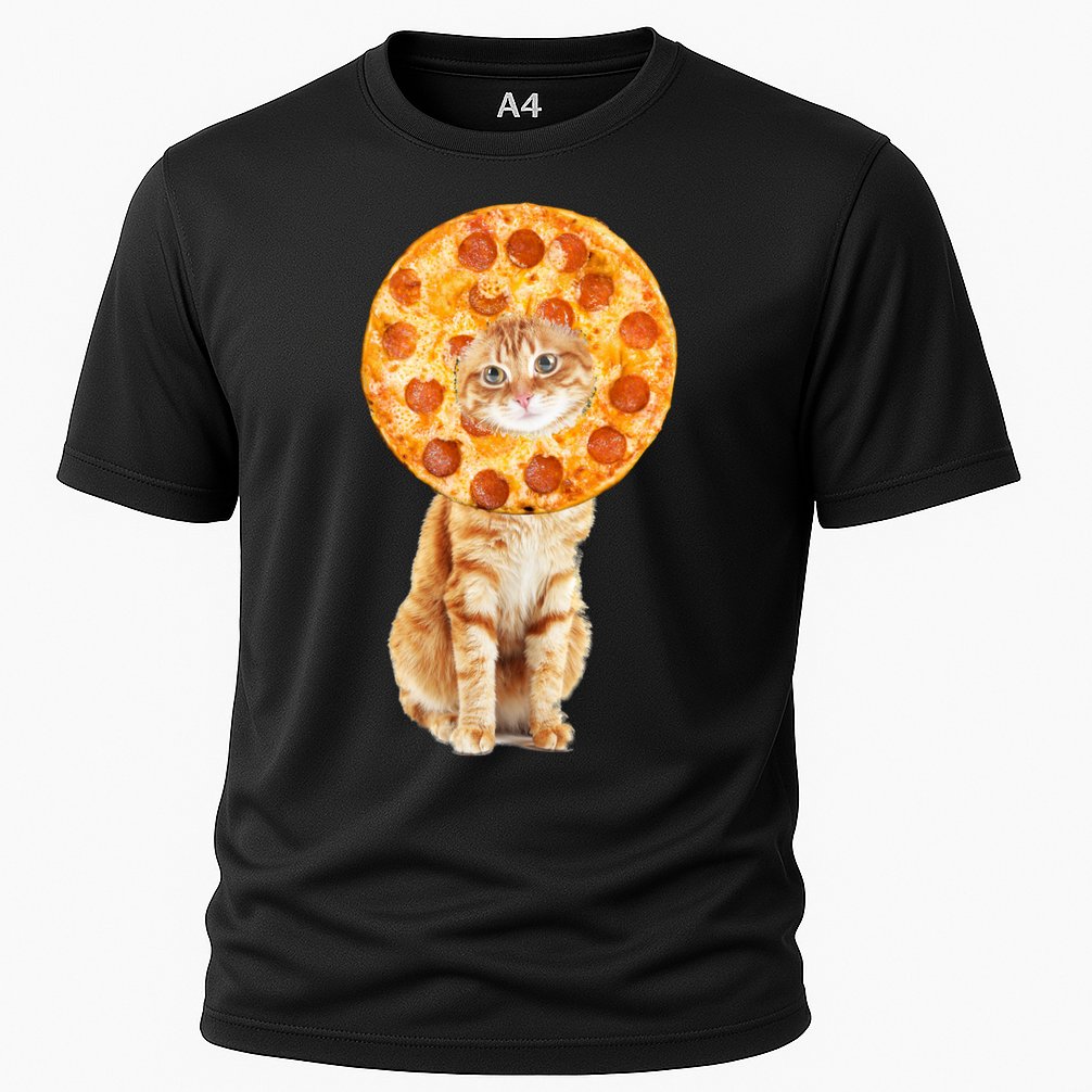 Pizza Cat Cooling Performance Crew T-Shirt