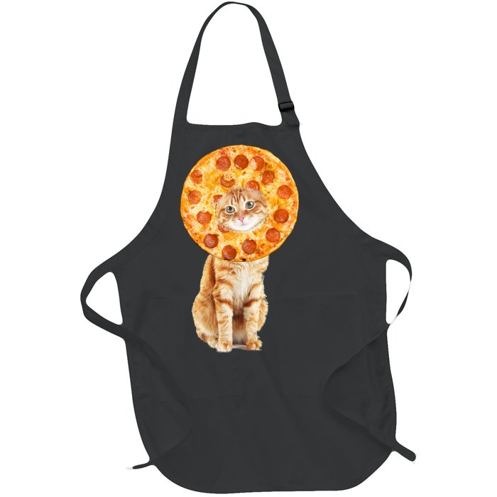 Pizza Cat Full-Length Apron With Pockets