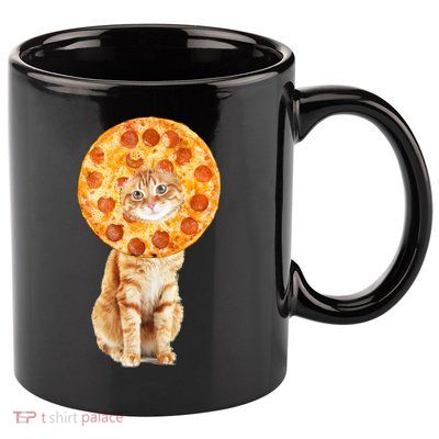 Pizza Cat 11oz C Handle Ceramic Mug