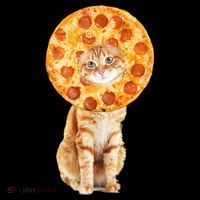 Pizza Cat Drawstring Bag