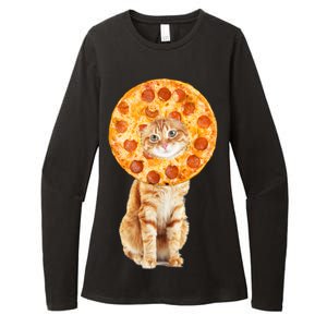 Pizza Cat Womens CVC Long Sleeve Shirt