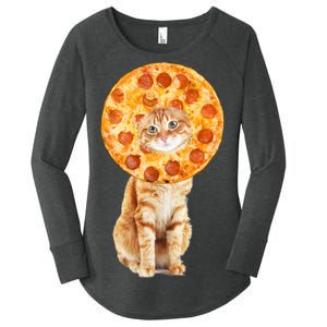 Pizza Cat Women's Perfect Tri Tunic Long Sleeve Shirt