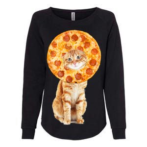 Pizza Cat Womens California Wash Sweatshirt