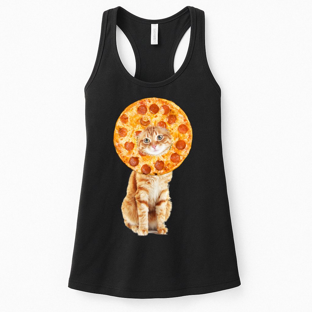Pizza Cat Womens Tank Top