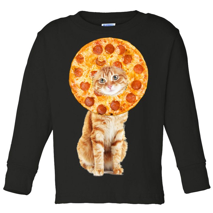 Pizza Cat Toddler Long Sleeve Shirt