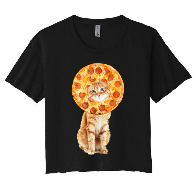 Pizza Cat Crop Top