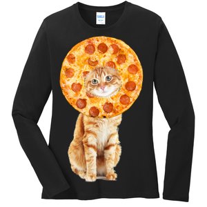 Pizza Cat Ladies Long Sleeve Shirt