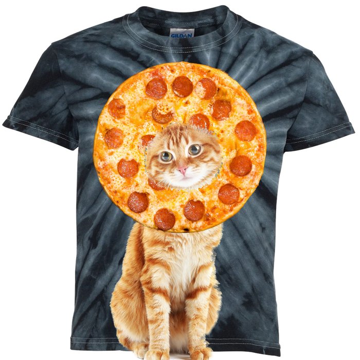 Pizza Cat Kids Tie-Dye T-Shirt