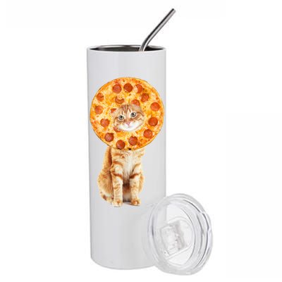 Pizza Cat Stainless Steel Tumbler