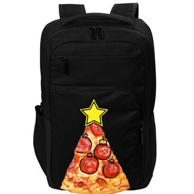 Pizza Christmas Tree Star Impact Tech Backpack