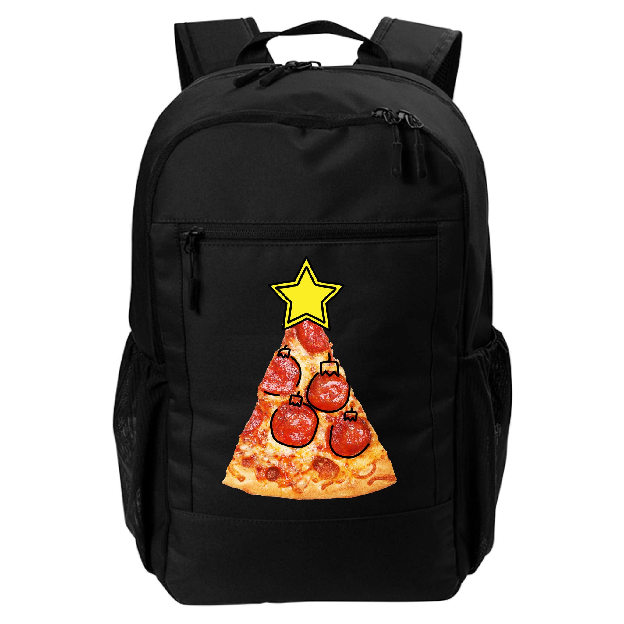 Pizza Christmas Tree Star Backpack