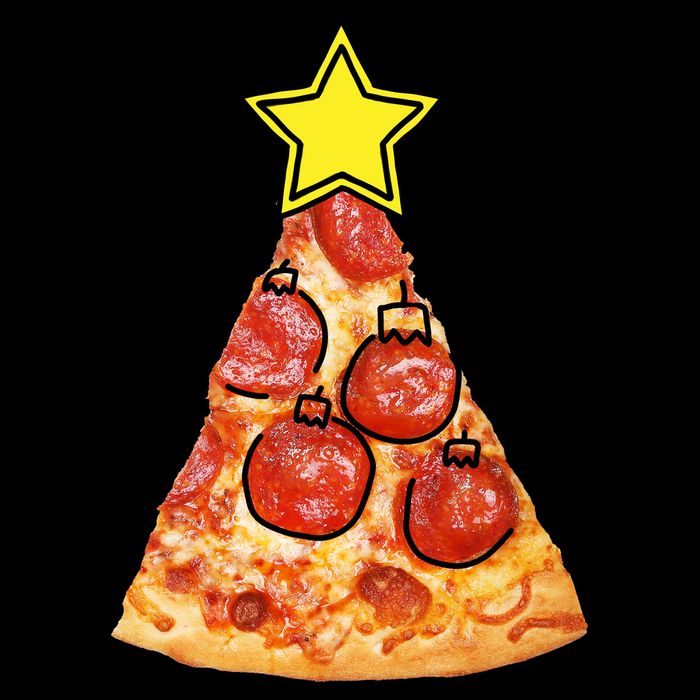 Pizza Christmas Tree Star Backpack