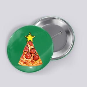 Pizza Christmas Tree Star Button