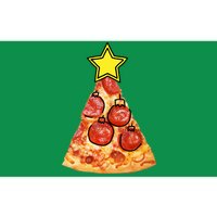 Pizza Christmas Tree Star Bumper Sticker