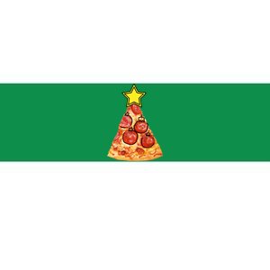 Pizza Christmas Tree Star Bumper Sticker