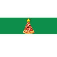 Pizza Christmas Tree Star Bumper Sticker