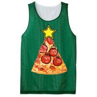 Pizza Christmas Tree Star Mesh Reversible Basketball Jersey Tank