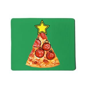 Pizza Christmas Tree Star Mousepad