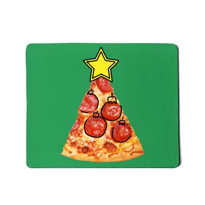 Pizza Christmas Tree Star Mousepad