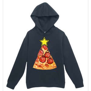 Pizza Christmas Tree Star Urban Pullover Hoodie