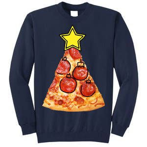 Pizza Christmas Tree Star Tall Sweatshirt