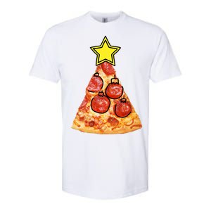 Pizza Christmas Tree Star Softstyle CVC T-Shirt