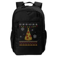 Pizza Christmas Tree Ugly Backpack