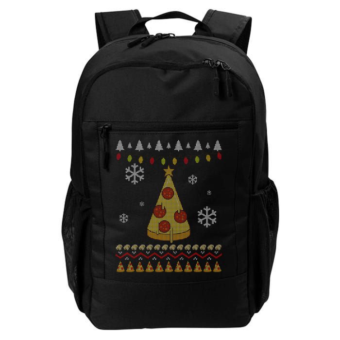Pizza Christmas Tree Ugly Backpack