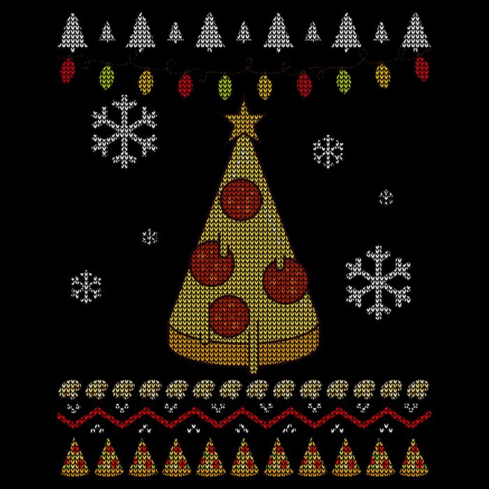 Pizza Christmas Tree Ugly Backpack