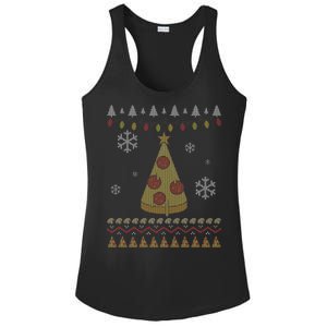 Pizza Christmas Tree Ugly Ladies PosiCharge Competitor Racerback Tank