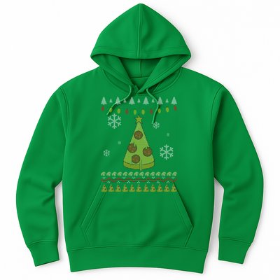 Pizza Christmas Tree Ugly Hoodie