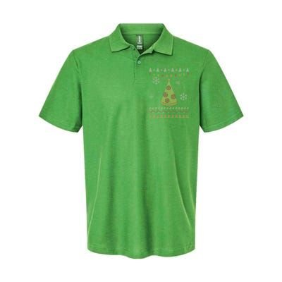 Pizza Christmas Tree Ugly Softstyle Adult Sport Polo