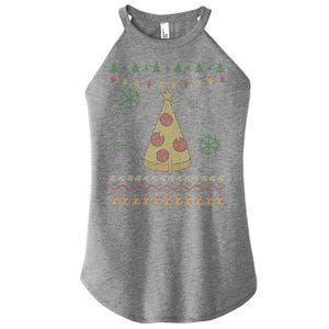 Pizza Christmas Tree Ugly Women's Perfect Tri Rocker Tank