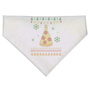 Pizza Christmas Tree Ugly USA-Made Doggie Bandana