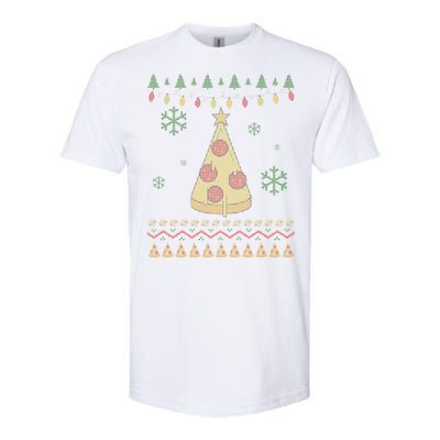 Pizza Christmas Tree Ugly Softstyle CVC T-Shirt