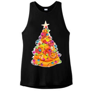 Pizza Crustmas Tree Ladies PosiCharge Tri-Blend Wicking Tank