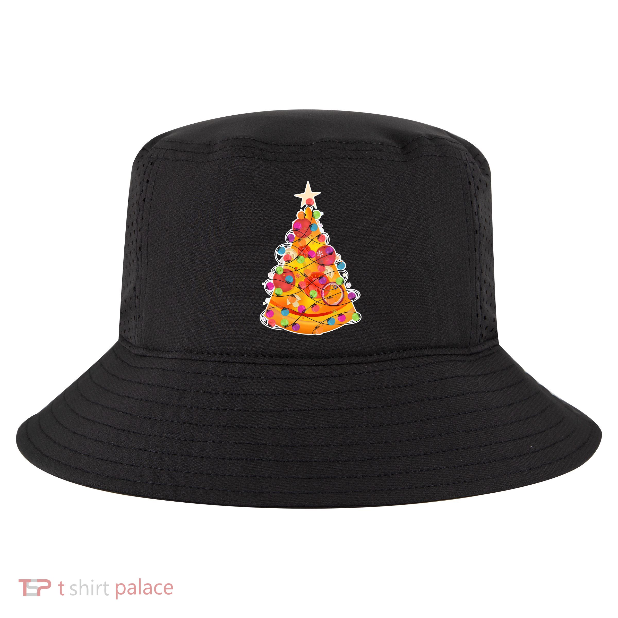 Pizza Crustmas Tree Cool Comfort Performance Bucket Hat