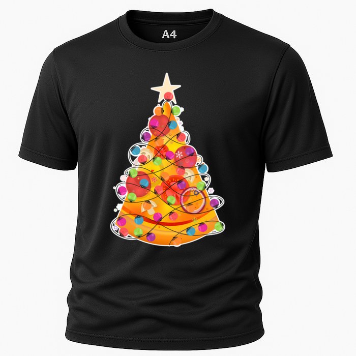 Pizza Crustmas Tree Cooling Performance Crew T-Shirt