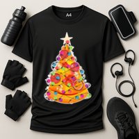 Pizza Crustmas Tree Cooling Performance Crew T-Shirt