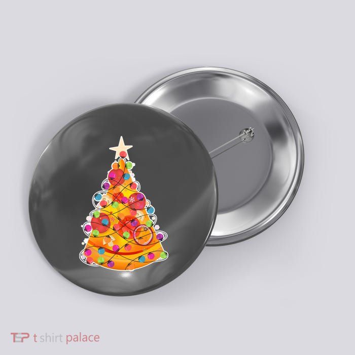 Pizza Crustmas Tree Button