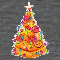 Pizza Crustmas Tree Button